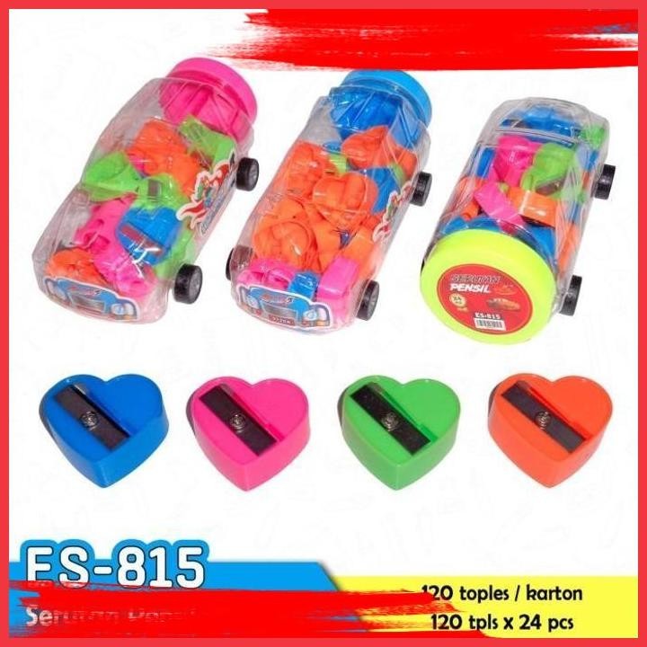 

(ANTI) RAUTAN PENSIL TOPLES BENTUK MOBIL KODE 815 ISI 24 PC