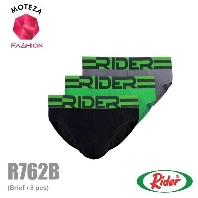 Celana Dalam Underwear Pria - Rider Sport 762B - 1 Box Isi 3 Pcs Warna | Zaragiza