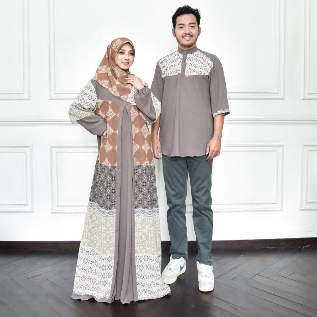 Gamis Couple Suami Istri 2024 Sarimbit Ibu Dan Anak Games Copel Lebaran Longdress Cewek Pasangan Dew