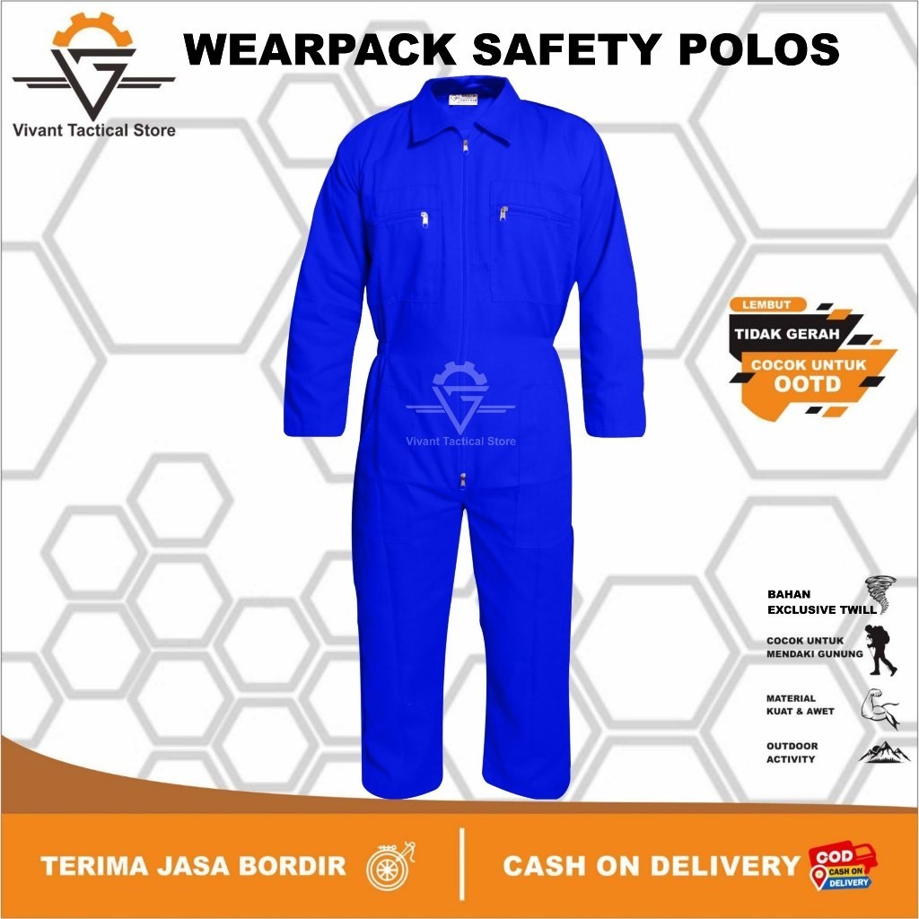 [FRESH STYLE] GET IT NOW Wearpack baju kerja safety / Wearpack proyek / Wearpack Kerja Proyek /