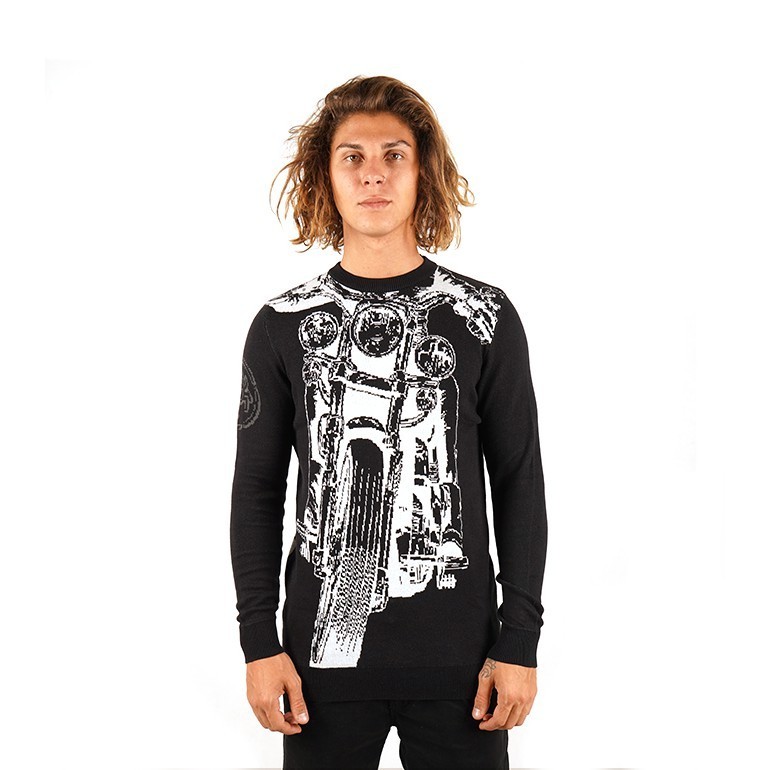 [HEAT IT UP] THE NEWEST Spyderbilt Sweater Pria Hitam Bloxx (MSWT020-BLK) Planetsurf