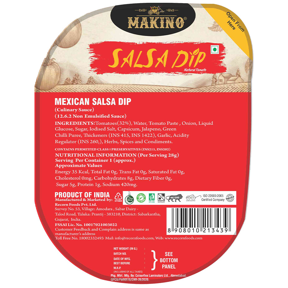 

MAKINO NACHO CHEESE FUN BOX WITH SALSA DEEP 77 G