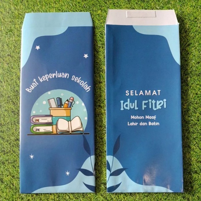 

Amplop Lebaran Buat Keperluan Sekolah. 1 Pack Isi 8. Free Perekat