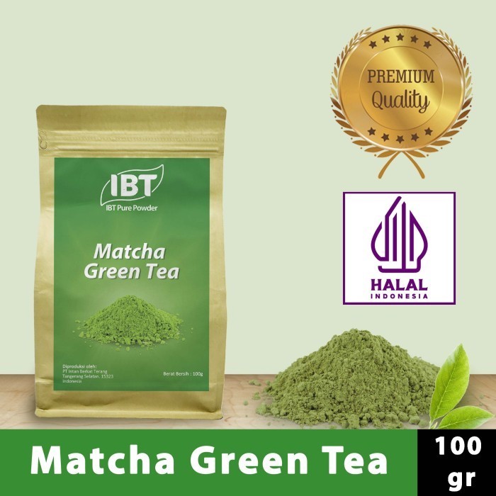 

Bahan Makanan Serbuk Bubuk Kue Matc Tea Pure Powder 100 Gr