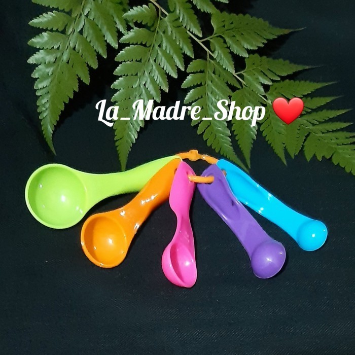 

Sendok Takar Sendok Ukur Menakar Bahan Kue - Plastik 5 In 1