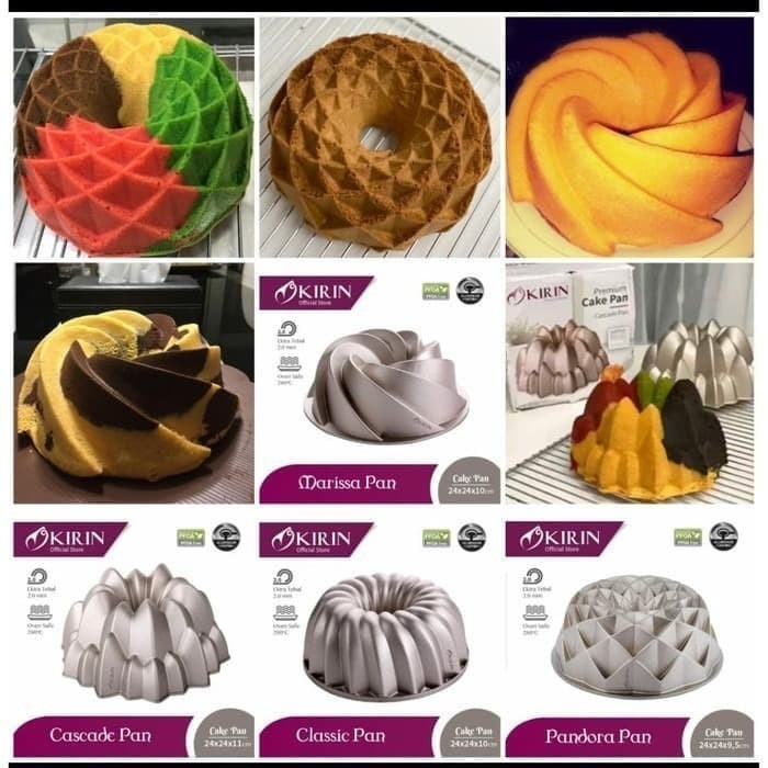 

Kirin Cascade Pan Cetakan Kue Bahan Premium Ulumunium Yg Tebal