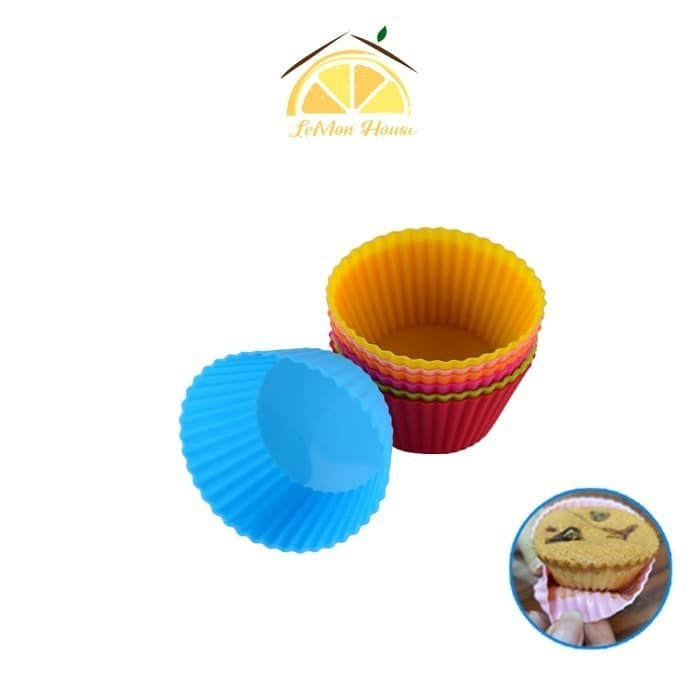 

Cetakan Kue Muffin Pudding Bahan Silikon Bentuk Bulat Tahan Panas