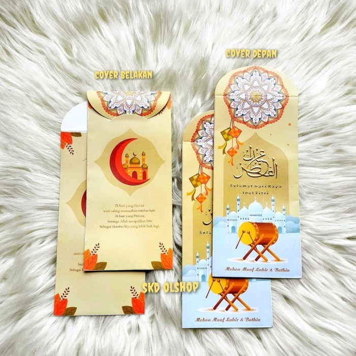 

Amplop Ampau Lebaran Panjang Poli Ems Gold Premium Isi 5 Lembar