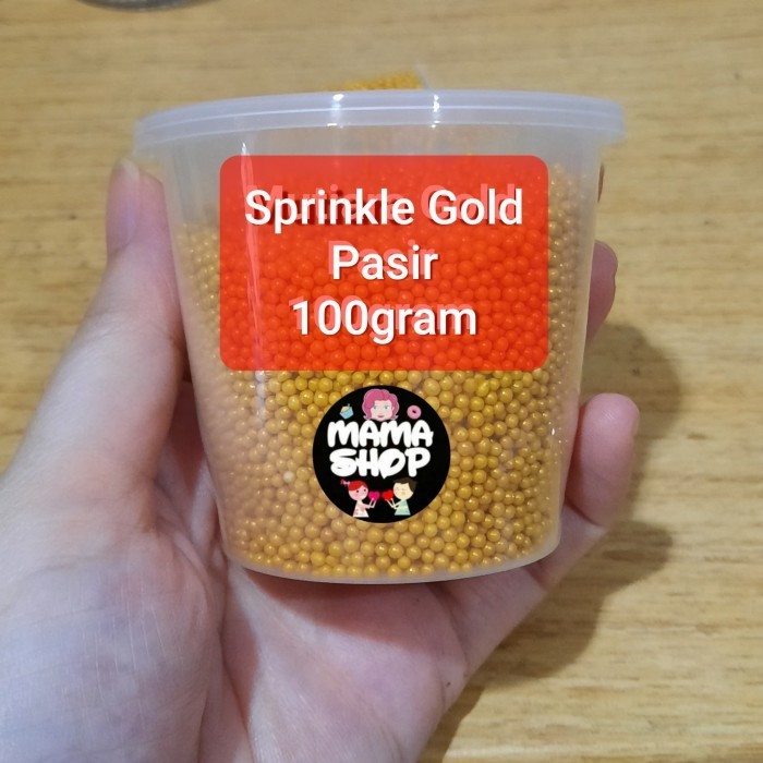 

Sprinkle Mutiara Gold 100 Gr Cake Bahan Dekorasi Kue C Gold Pearl