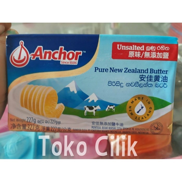 

/Unsalted Butter/227 Gr/Bahan/Kue/Mentega/Resep/Roti/Cake/Kue Ke