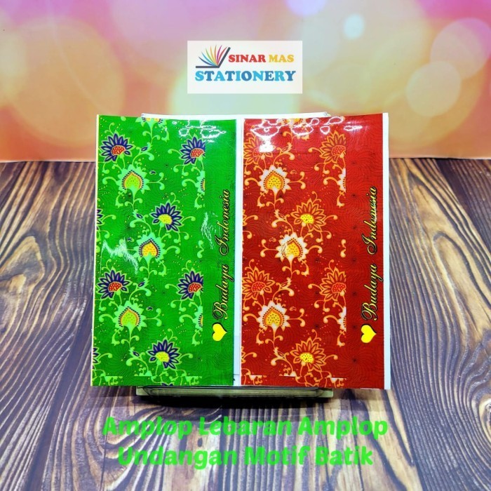 

Amplop LebaranAmplop Undangan Plastik Motif/Cratf Batik 10 Lembar