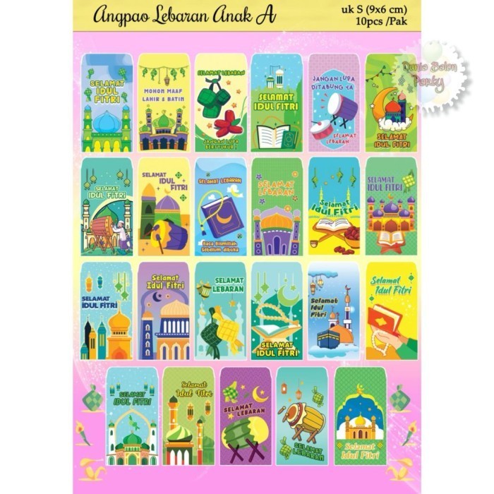 

Amplop Angpao Lebaran / Amplop Idul Fitri / Kter Kartun Size S
