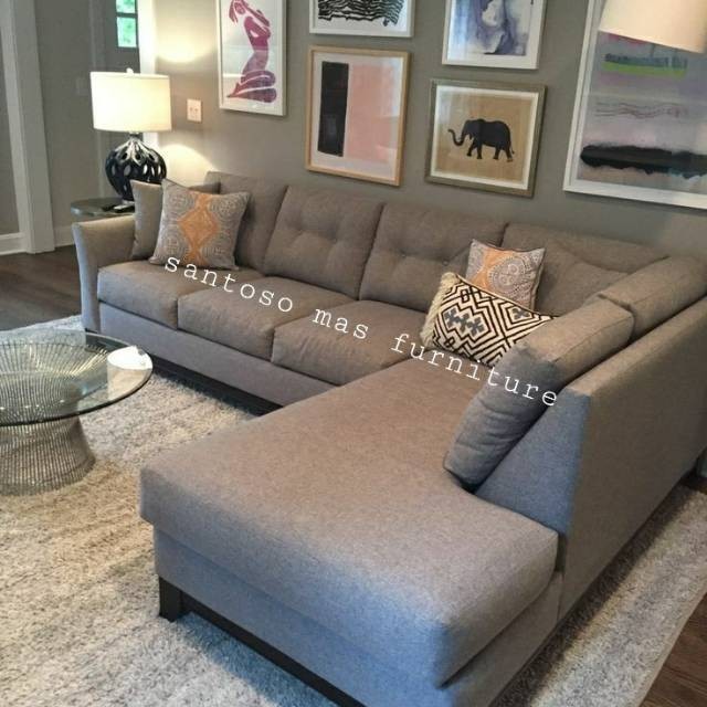 Sofa L jalu selonjor size jumbo