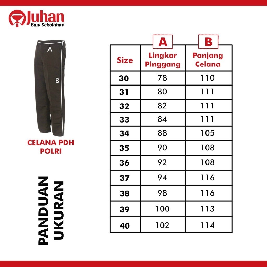 [MADE BY QUALITY] Celana PDH Polri Celana Polri Celana PDH Satpam Celana PDH Pramuka Pembina Celana