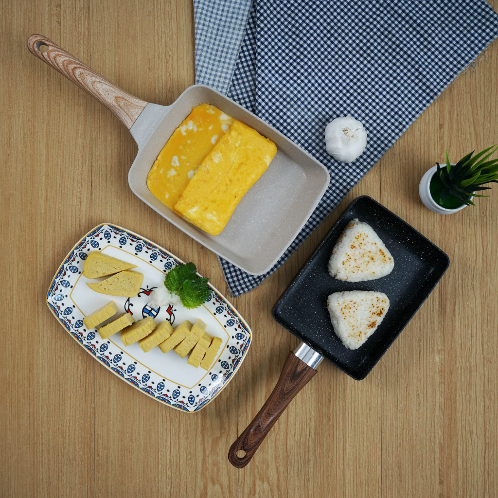 GQX PERO TAMAGOYAKI SQUARE EGG PAN / PANCI WAJAN TELUR OMLET / PANCI WAJAN PANCAKE ANTI LENGKET H2O