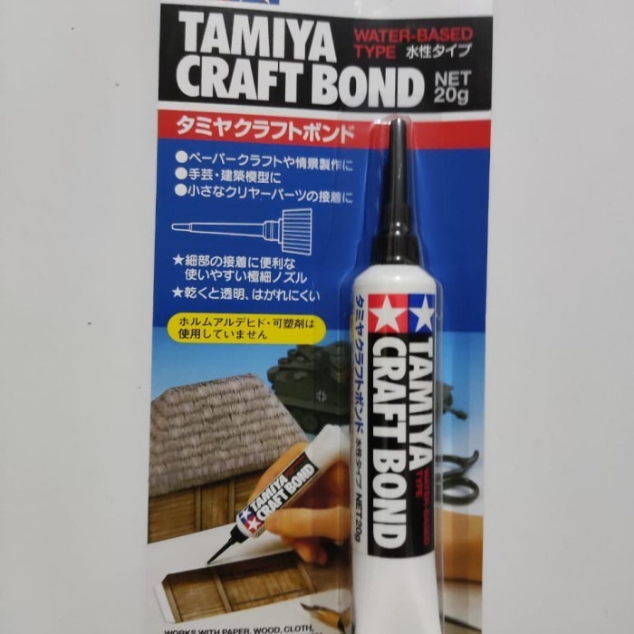 Terbaru Tamiya 87087 Craft Bond - for clear parts, wood, metal, resin, diorama