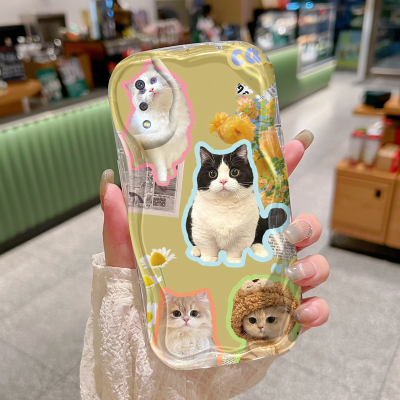 Casing Ponsel untuk Samsung A03 Core A03s A02 M02 A02s M02s F02s Case anak kucing dan anak anjing ca