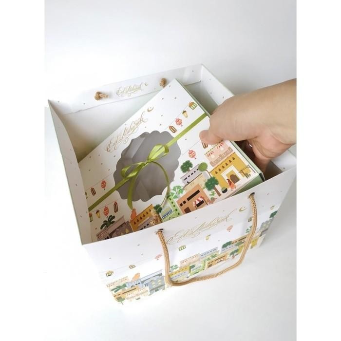 

Paperbag Lebaran Dus Ukuran 24X24X21Cm Goodie Bag Idul Fitri Hari Raya 011