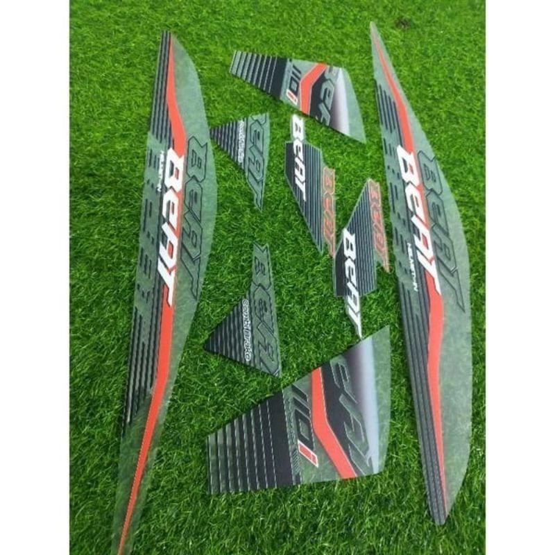 STRIPING STICKER TRANSPARAN BEAT FI 2013 2015 MOTIF LIST GARIS GARIS X OREN