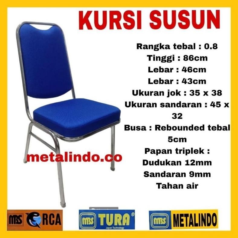 kursi Susun Kursi Seminar Kursi kantor Kursi makan Serbaguna (Jok kain )