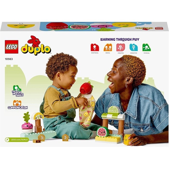 Best Lego 10983 Duplo My First Organic Market, Fruit And Vegetables Toy Gratis Ongkir