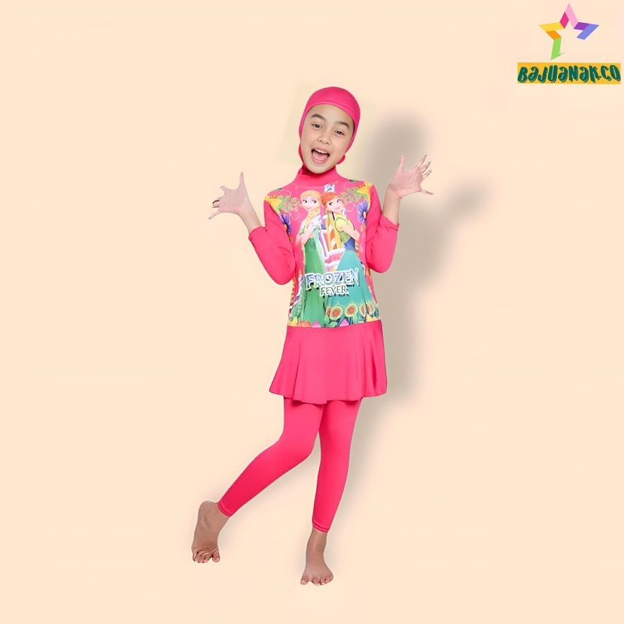 BAJU RENANG ANAK-ANAK PEREMPUAN MUSLIMAH umur 1-10 TAHUN