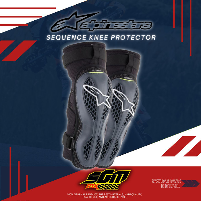 PROMO PELINDUNG LUTUT ALPINESTARS SEQUENCE KNEE GUARD / PROTECTION #ORIGINAL