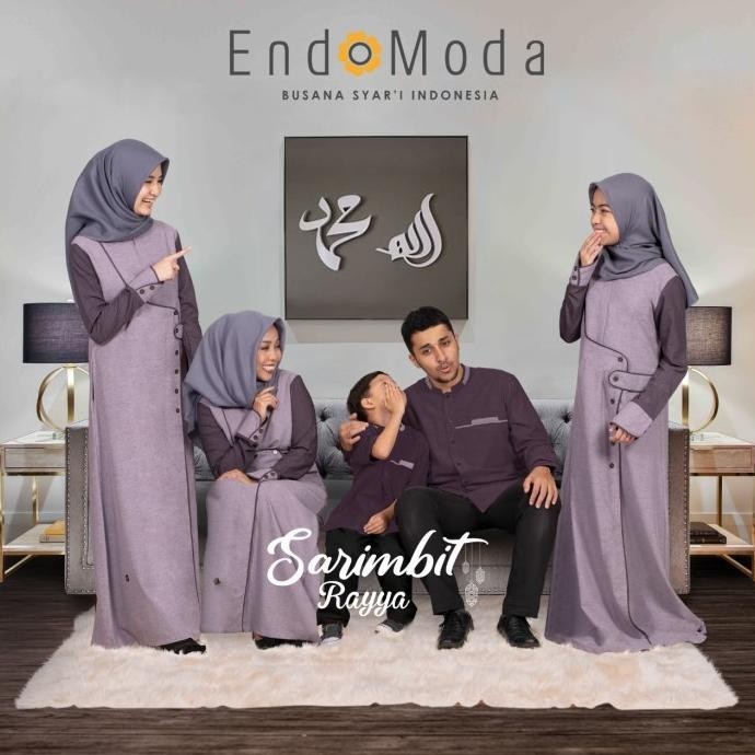 Sarimbit Endomoda Rayya Purple Terbaru Original