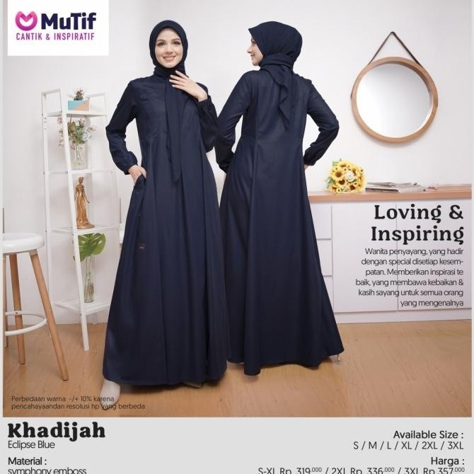 Terlaris Gamis Mutif Khadijah Terbaik