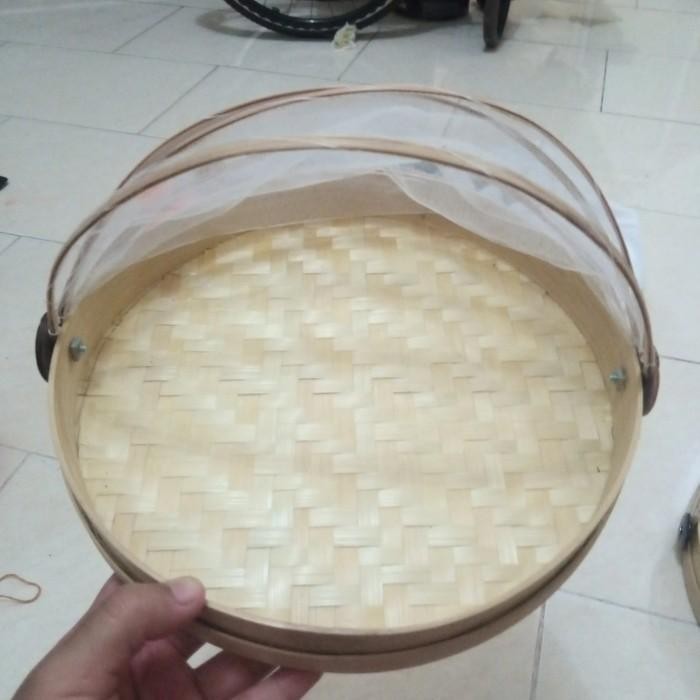 TAMPAH TUDUNG SAJI/NAMPAN BAMBU KELAMBU/ BLEACHING DIAMETER 25/HAMPERS