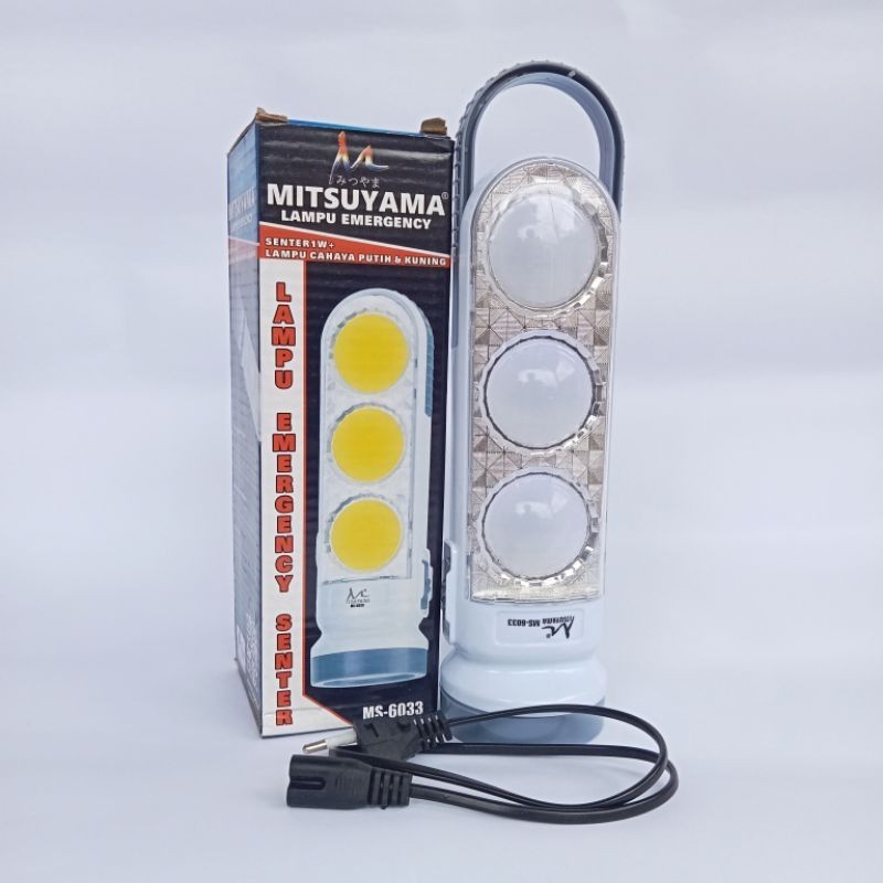 LAMPU EMERGENCY LED SENTER CAS TAHAN LAMA PORTABLE TERANG