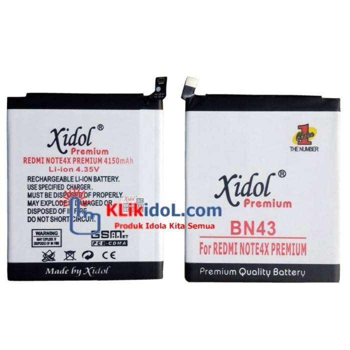 NEW SERIES BATERAI XIDOL REDMI NOTE 4X BN43 BATTERY BATRE PREMIUM QUALITY ORIGINAL