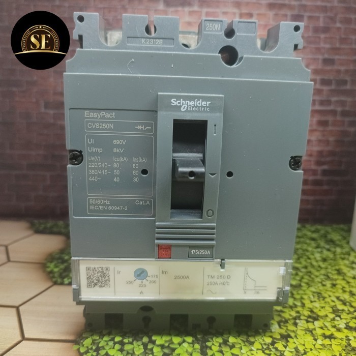 READY MCCB Breaker Schneider CVS250N 250A 3P LV525453 TM250D 3Pole CVS 3Phas