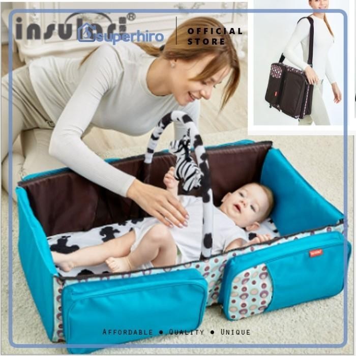 RANJANG BAYI TEMPAT TIDUR PORTABLE KELAMBU BABY TRAVEL BED
