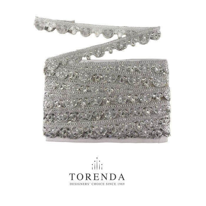 

Torenda Renda India - Silver / Meter (SU 7100)