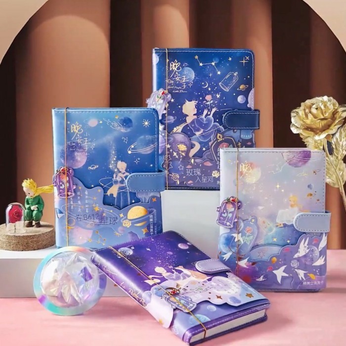 

Mudah Luxury 3D Buku Notes Hard Cover Motif Kartun Little Prince / Buku Tuli Trendi