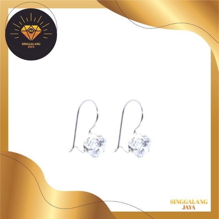 Anting Emas Putih - Anting Emas 375