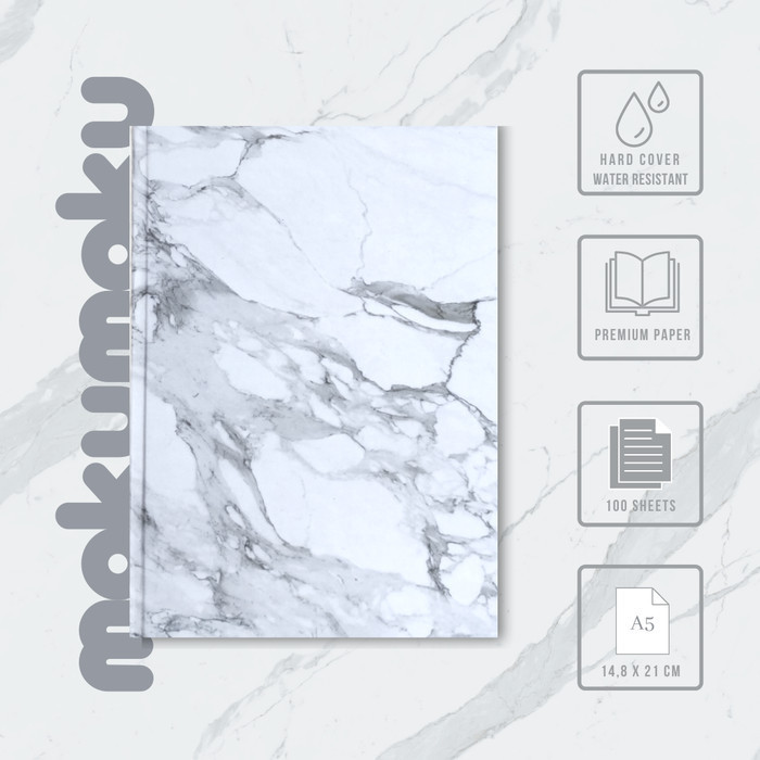 

Buruan Buku Tulis / Notebook Hardcover Motif Marble Hemat