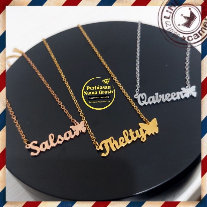kalung nama anti karat kalung nama custom kalung nama anak kalung nama dewasa
