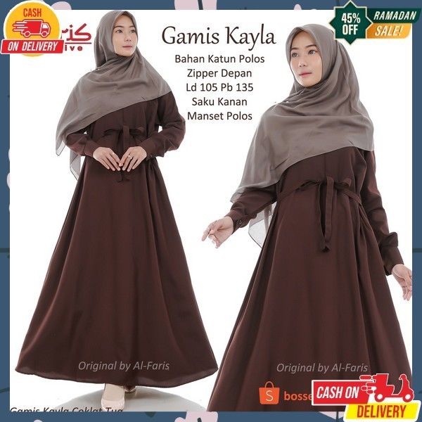 Baju Malaysia Pakaian Muslim 2024 Lebaran Terbaru Viral Dres Muslimah Kondangan Simple Simpel Ibu Ba