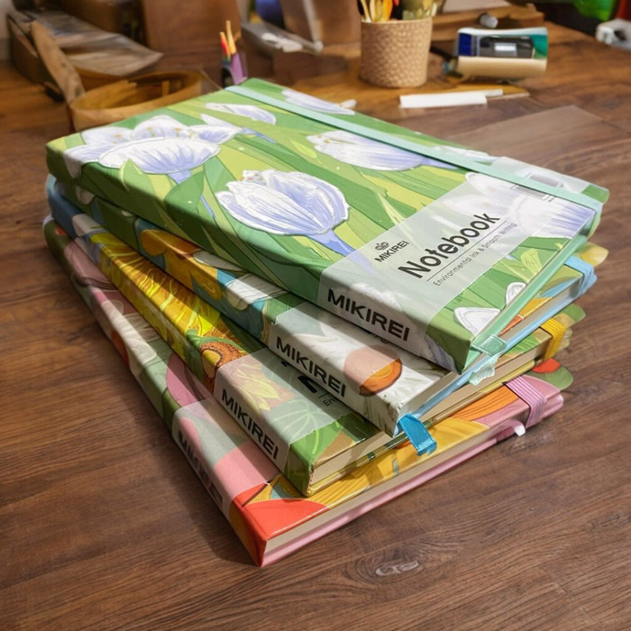 

Kusus Hari Ini Mikirei Sunflower Tulip Hardcover Diary Note Book Planner A5 Ruled Berkualitas