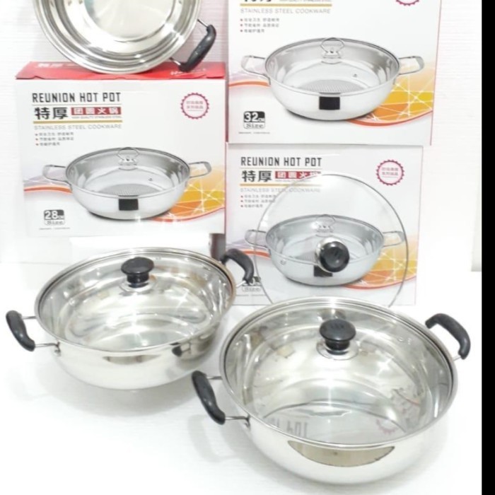 >>>>>] Panci Steamboat / Panci shabu-shabu / Panci Sukiyaki Stainless Tebal