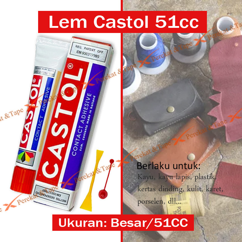 

Lem Castol Besar 51CC Original（1pcs）/ Lem Kuning Tube