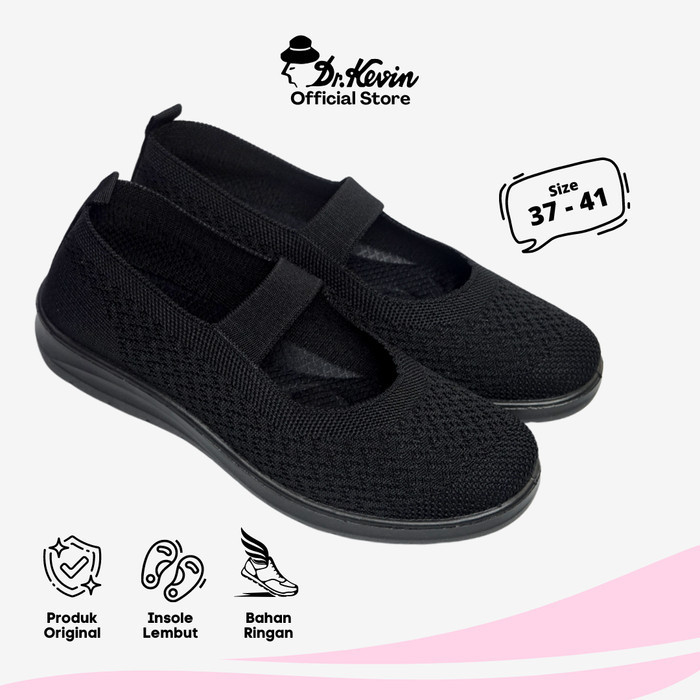 Dr. Kevin Sepatu Wanita Sneakers Flyknit Slip On 589-066