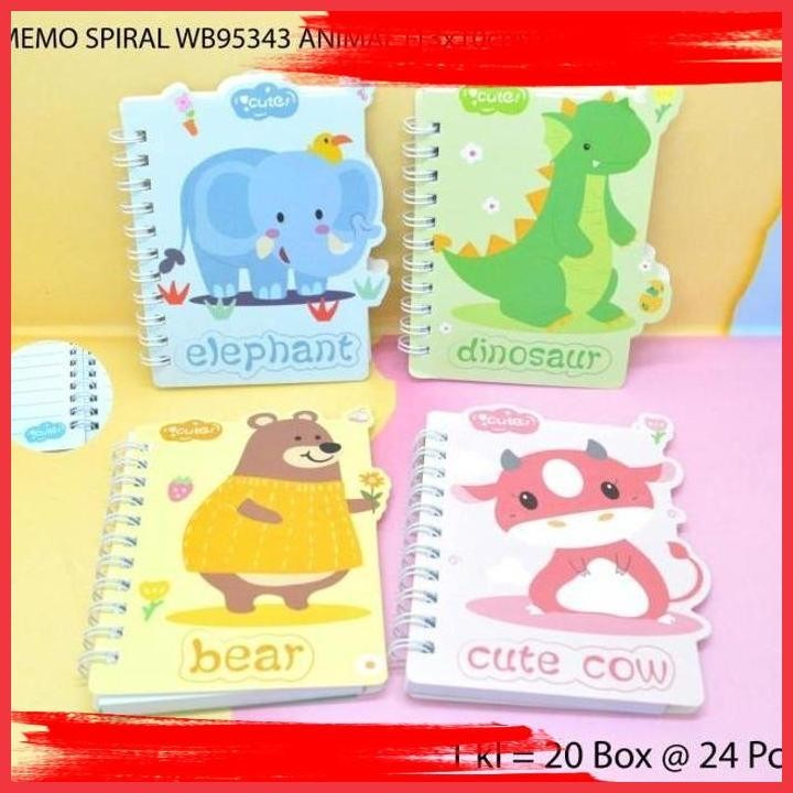 

(ANTI) BUKU MEMO RING SPIRAL MOTIF CUTE ANIMAL SATUAN