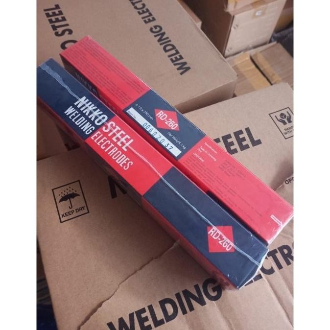 Terbaru - Kawat las elektroda 1,6mm kawat las listrik Nikko Steel RD260 1,6mm .,