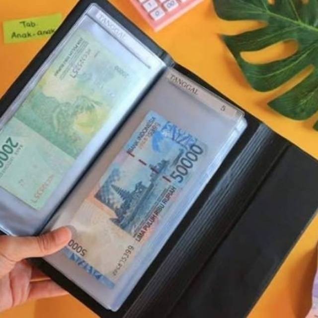 Jualan Terbaik Binder Keuangan Ziplock Budgeting Tabungan Uang Planner Trendi