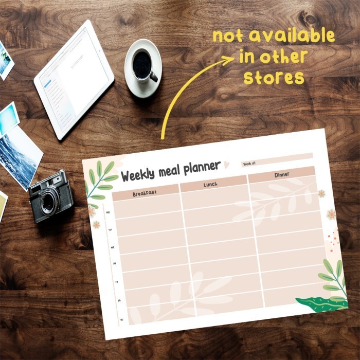 

Cantik Magnetic Meal Planner Agenda Makan Mingguan Magnetic Big Size A3 Hot Sale