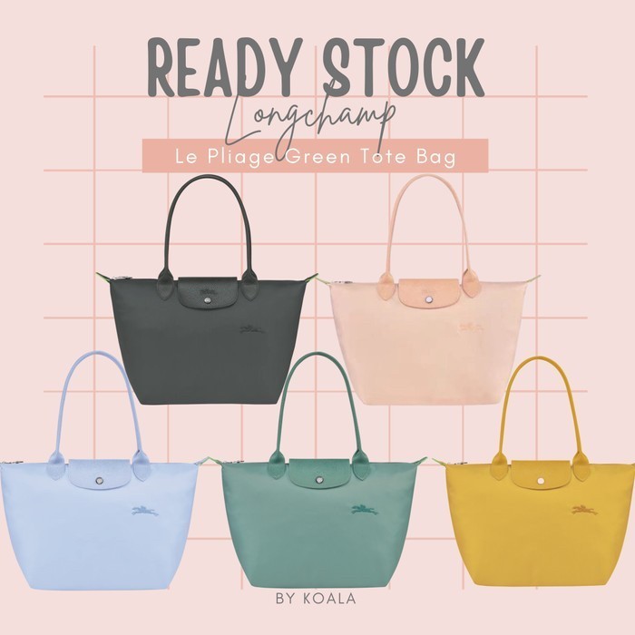 [Ready Sto] Tas Longchamp Le Pliage Green Tote Bag (2)
