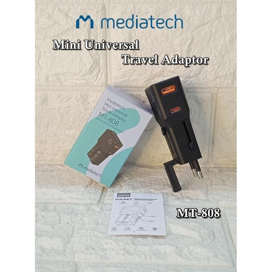 Mediatech Mini Universal Travel Adaptor Mt-808 / Pocket Travel Charger